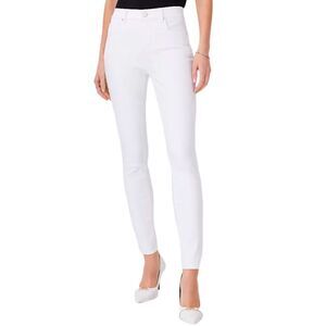 Ann Taylor Petite The Skinny In Curvy Mid- Rise Jeans Size 14P White NWT